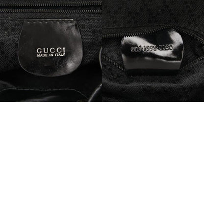 Gucci Bamboo Mini Backpack 00319980030 Black Nylon Leather Women's Gucci