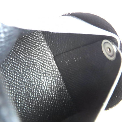 Hermes Bastia Vaux Epson Coin Case Black With W Engraved Box Made In France