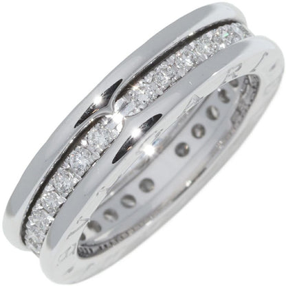 Bulgari Ring 18K White Gold Diamond 045ct Bzero1 Ring XS Full Diamond An850656