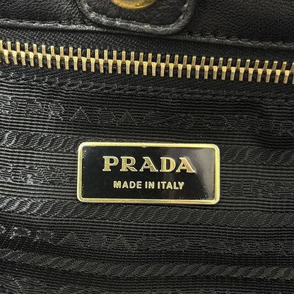 Prada Tote Bag - Black Braided Leather