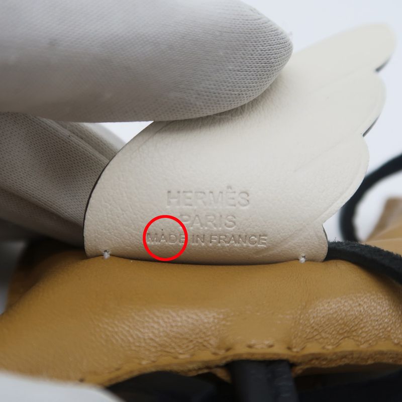 Hermes Pegasus PM Chai Black Nata Anyo-miro Z Engraved Brown Bag Charm