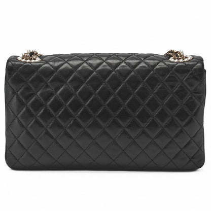 Chanel Shoulder Bag Matelasse Pearl Coco Mark Chain Shoulder Lambskin Black