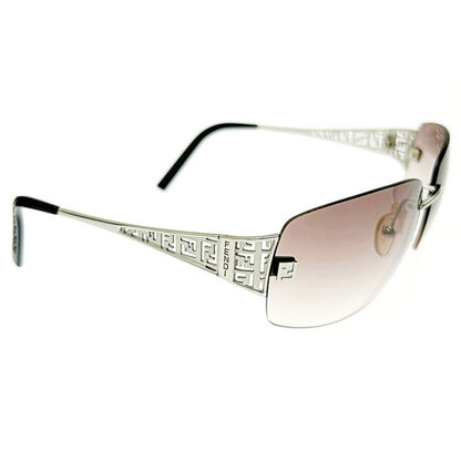 Fendi Fs364af 6215 028 125 Sunglass Es Black Silver 306243 Sunglass Es