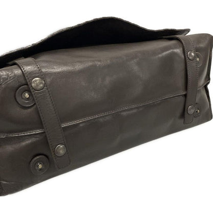 Bottega Veneta Shoulder Bag Intrecciato 113038 Dark Brown Leather