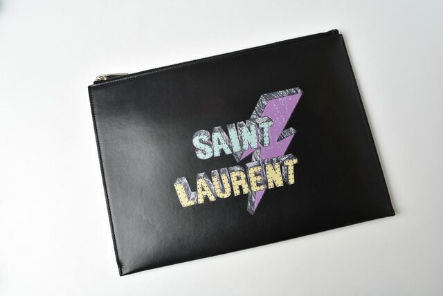 Saint Laurent Ipad Mini Case Clutch Bag Saint Laurent IPAD Tablet Case Logo