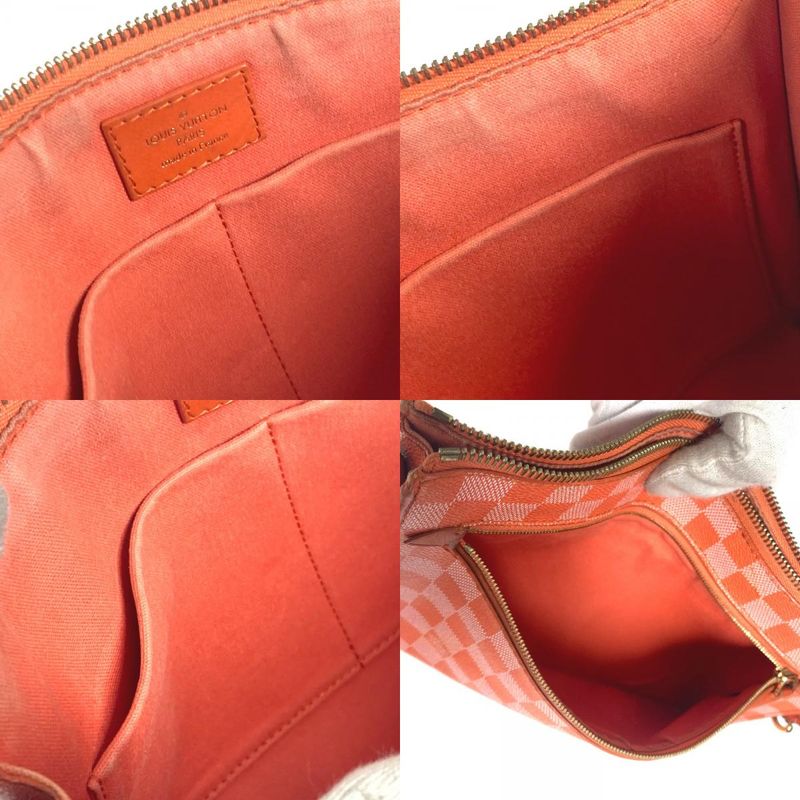 Louis Vuitton Shoulder Bag Module N41312 Damier Canvas Pimon Orange