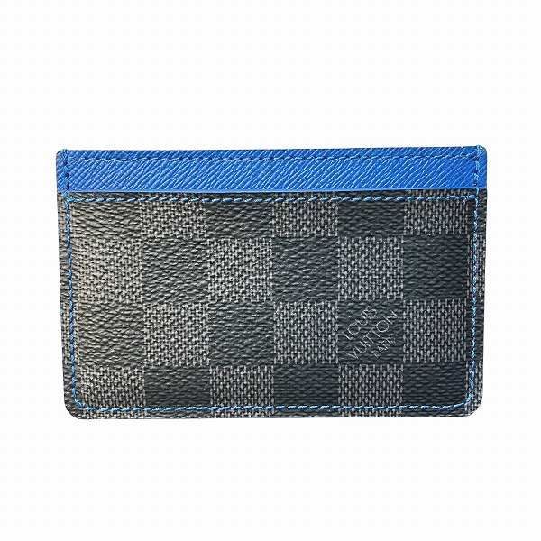 Louis Vuitton Damier Graphite Porte Carthusanple N64029 Black And Blue Branded