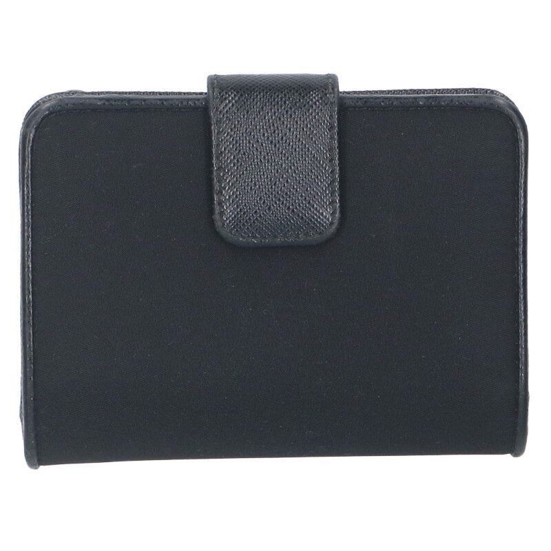 Prada 1ml018 Saffiano Leather Logo Plate Wallet For Men