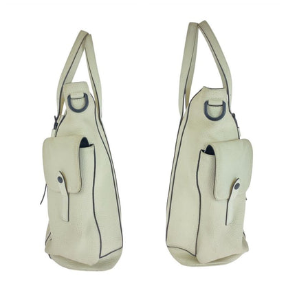 Louis Vuitton Taurillon Christopher Tote White Cream Leather M58477 Tote