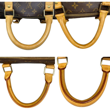 Louis Vuitton Monogram Keepall Bandouliere 55 Boston Bag