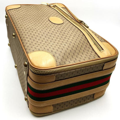 Gucci Old Gucci 011 067 0504 Micro GG Sherry Line Travel Bag Trunk Case