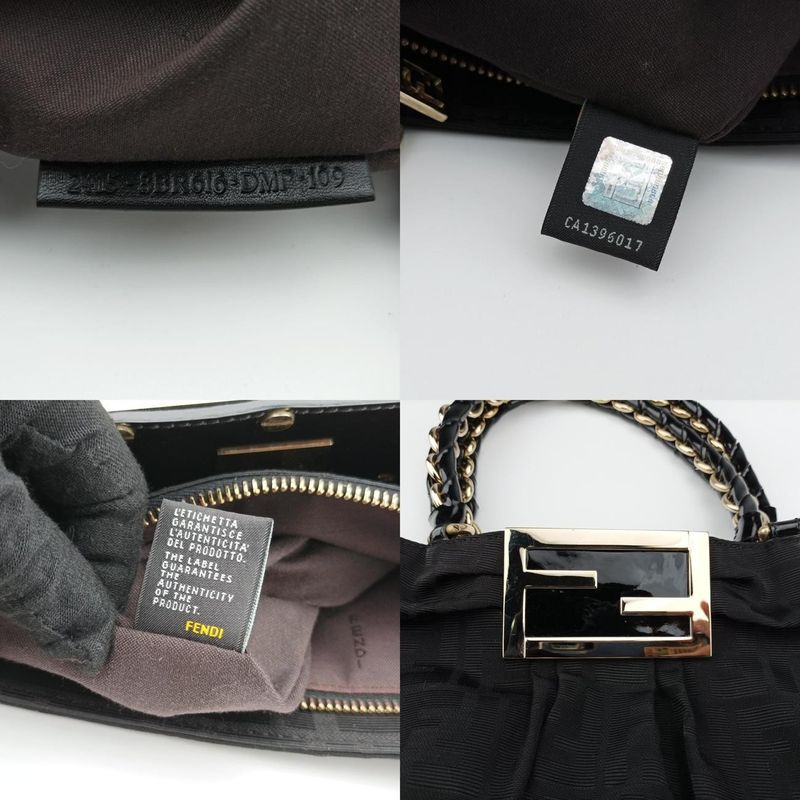 Fendi Mia Black PVC Coated Canvas 8br616 2415-8br616-dmp-109