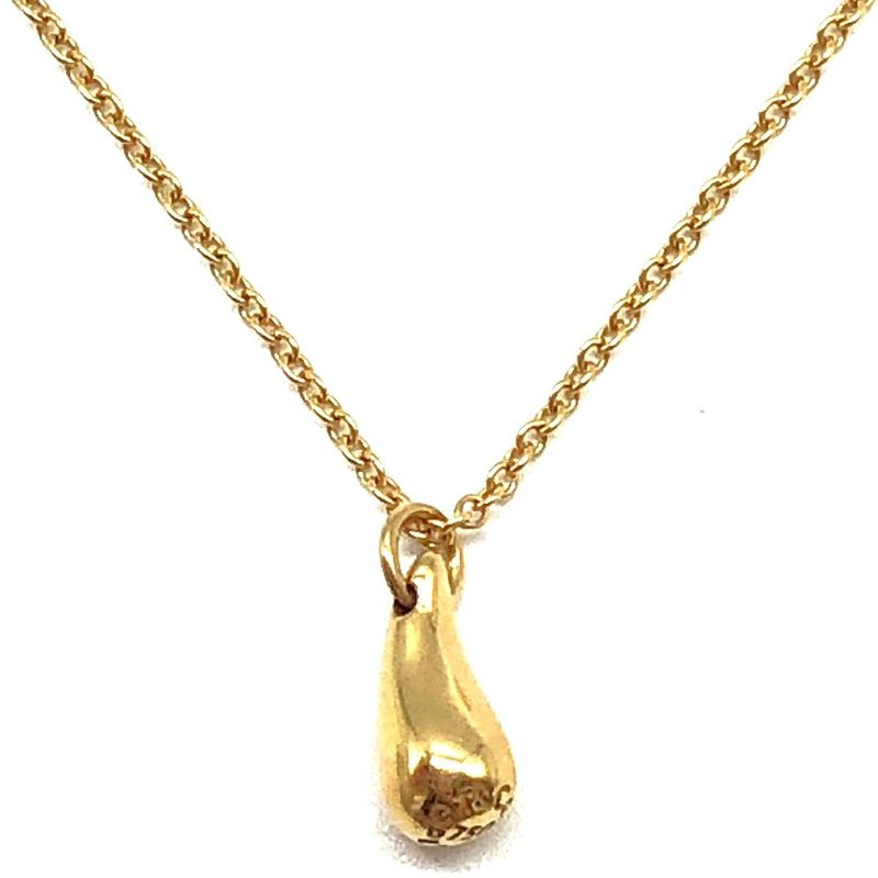 Tiffany & Co Tiffany & Co Necklace 750 Engraved Gold Necklace Ladies Accessories