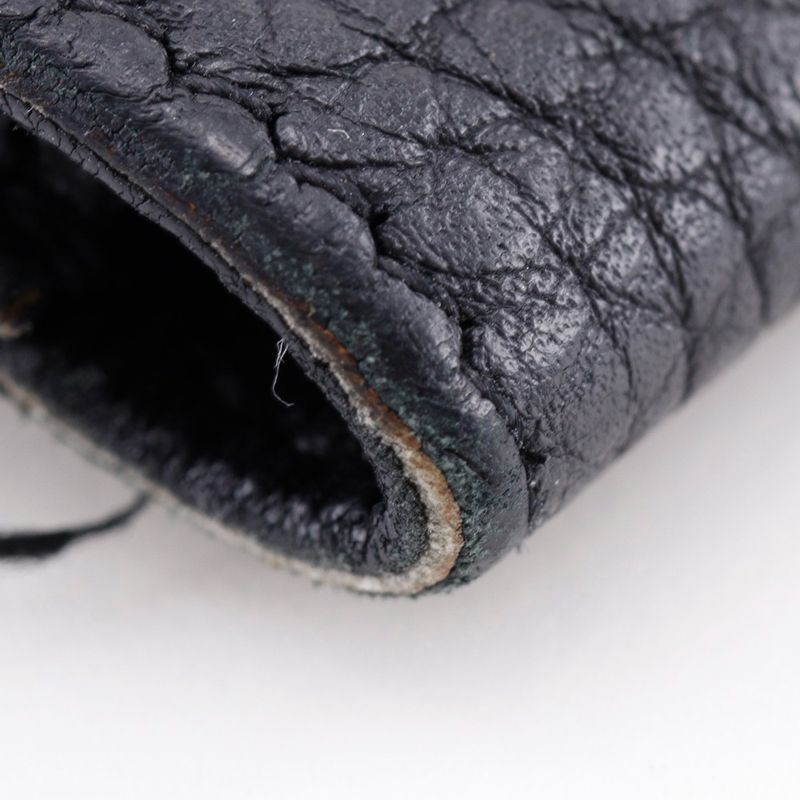 Hermes Dogon Long Taurillon Clemence Black □P Unisex Long Wallet