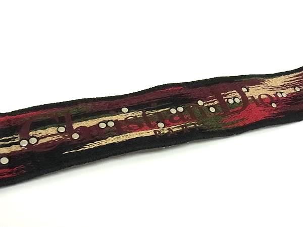 Christian Dior Medallion Canvas And Leather Shoulder Strap For Bag