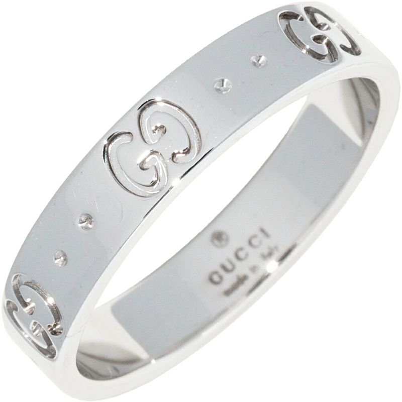 Gucci Rings 18K White Gold Iconic Ring