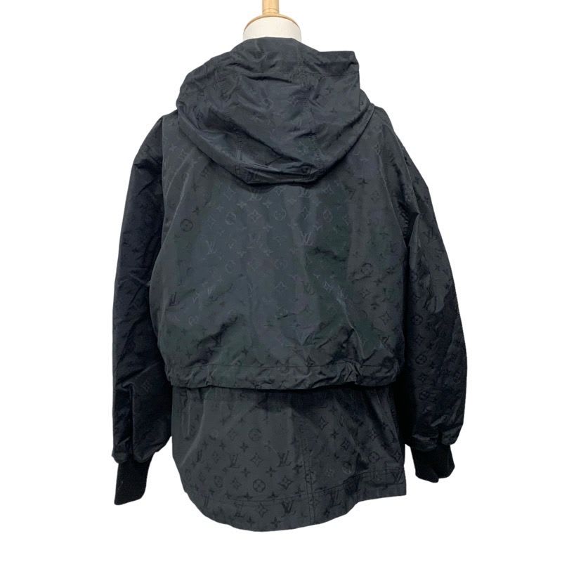 Louis Vuitton Monogram Outer Hoodie Jacket Black