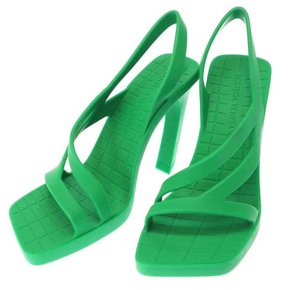 Bottega Veneta Jimbo Rubber Heel Sandals Green 36