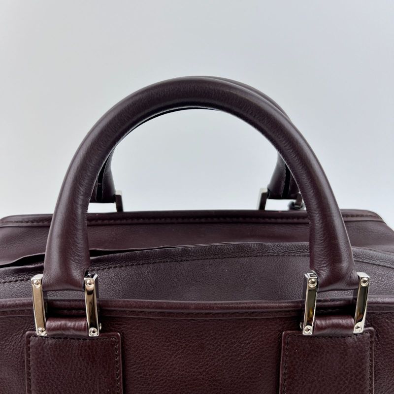 Loewe Anagram Amazona 28 Handbag Brown Leather Vintage Women's