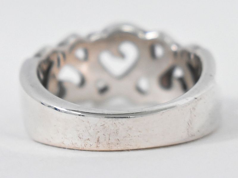 Authentic Tiffany & Co Tiffany & Co Triple Loving Heart 925 Ring Ring Size 11.5
