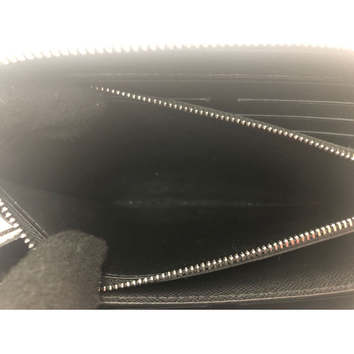 Louis Vuitton Long Wallet Round Zipper Travel Case Damier Graphite LV League