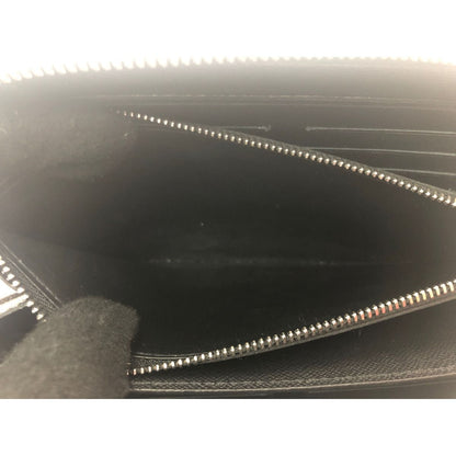 Louis Vuitton Long Wallet Round Zipper Travel Case Damier Graphite LV League