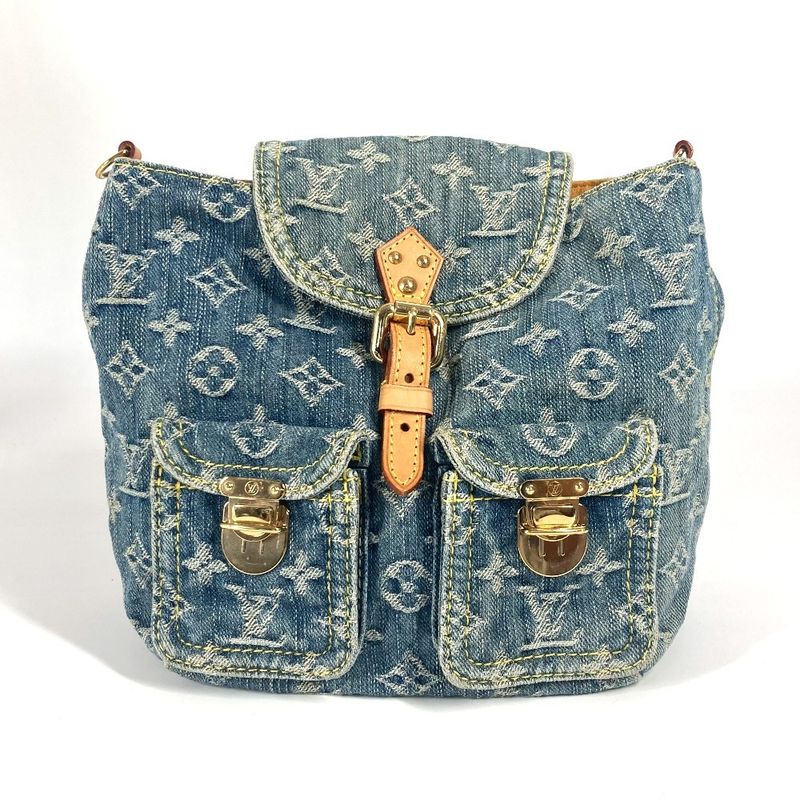 Louis Vuitton Backpack Sac Ado PM M95057 Monogram Denim Canvas Blue