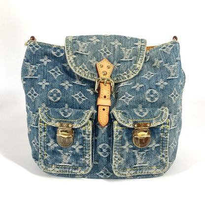 Louis Vuitton Backpack Sac Ado PM M95057 Monogram Denim Canvas Blue