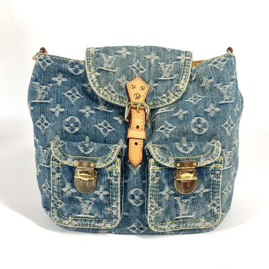 Louis Vuitton Backpack Sac Ado PM M95057 Monogram Denim Canvas Blue