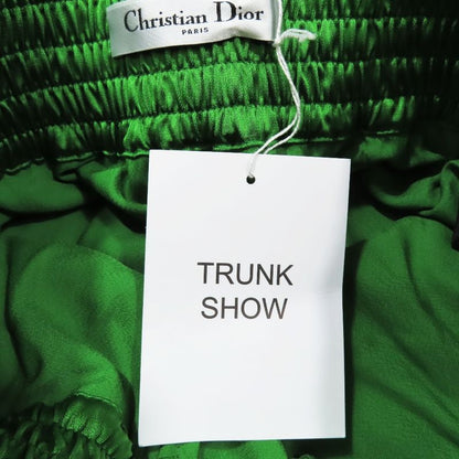 Unused 22SS Christian DIOR Boxing Shorts Half Pants Logo DIOR VIBE Green S