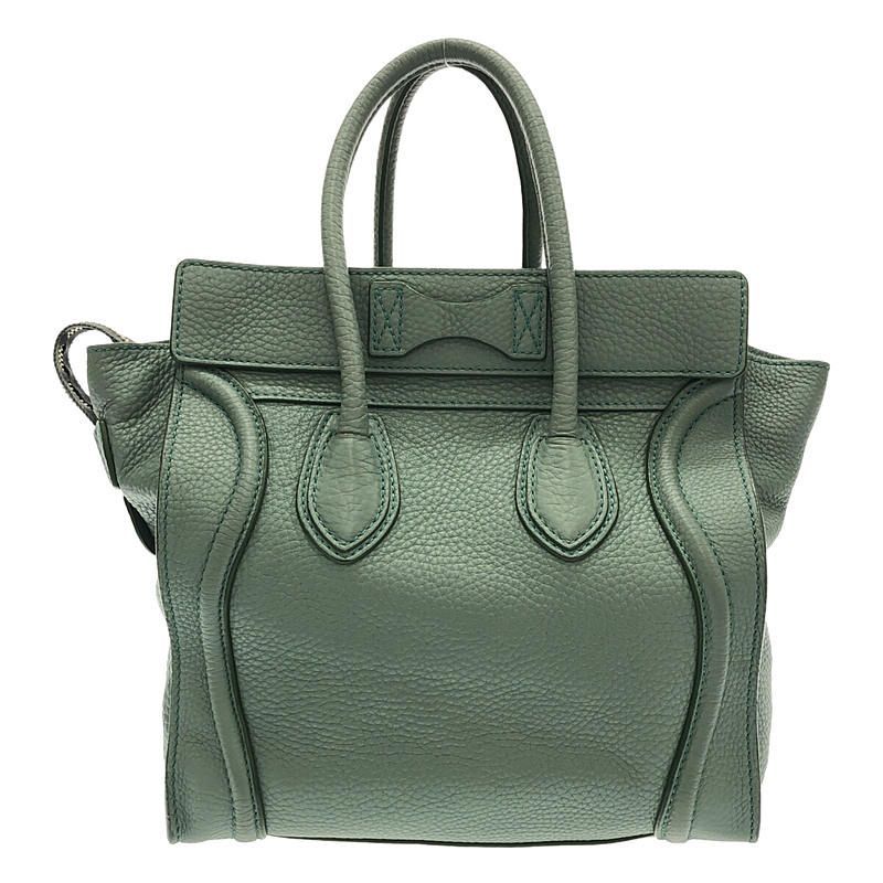Celine - Luggage Micro Shopper Handbag - Green - Women's