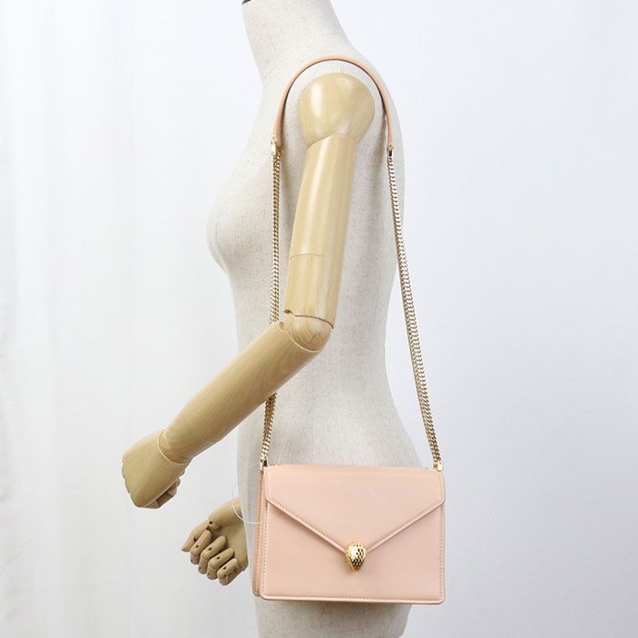 Bvlgari Bulgari Chain Serpenti Forever Shoulder Bag Leather Women