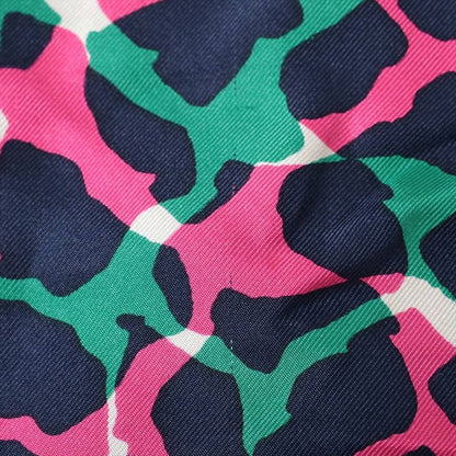 Louis Vuitton Silk And Cashmere Set-up S 34 Leopard Print Multicolor Made In