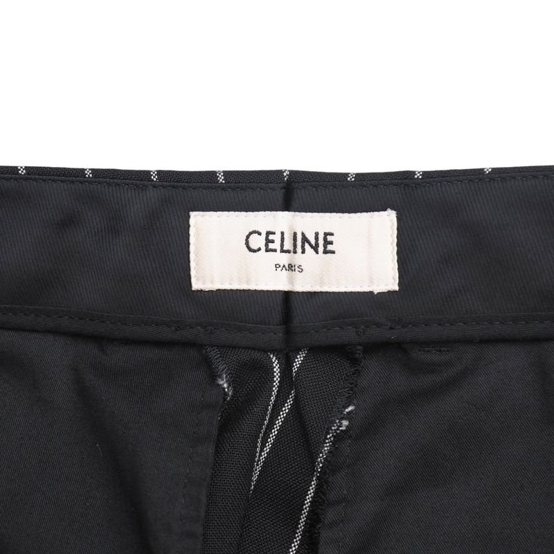 Celine Pants Size 34 Striped Tapered Pants Slacks Made In Italy 20251021