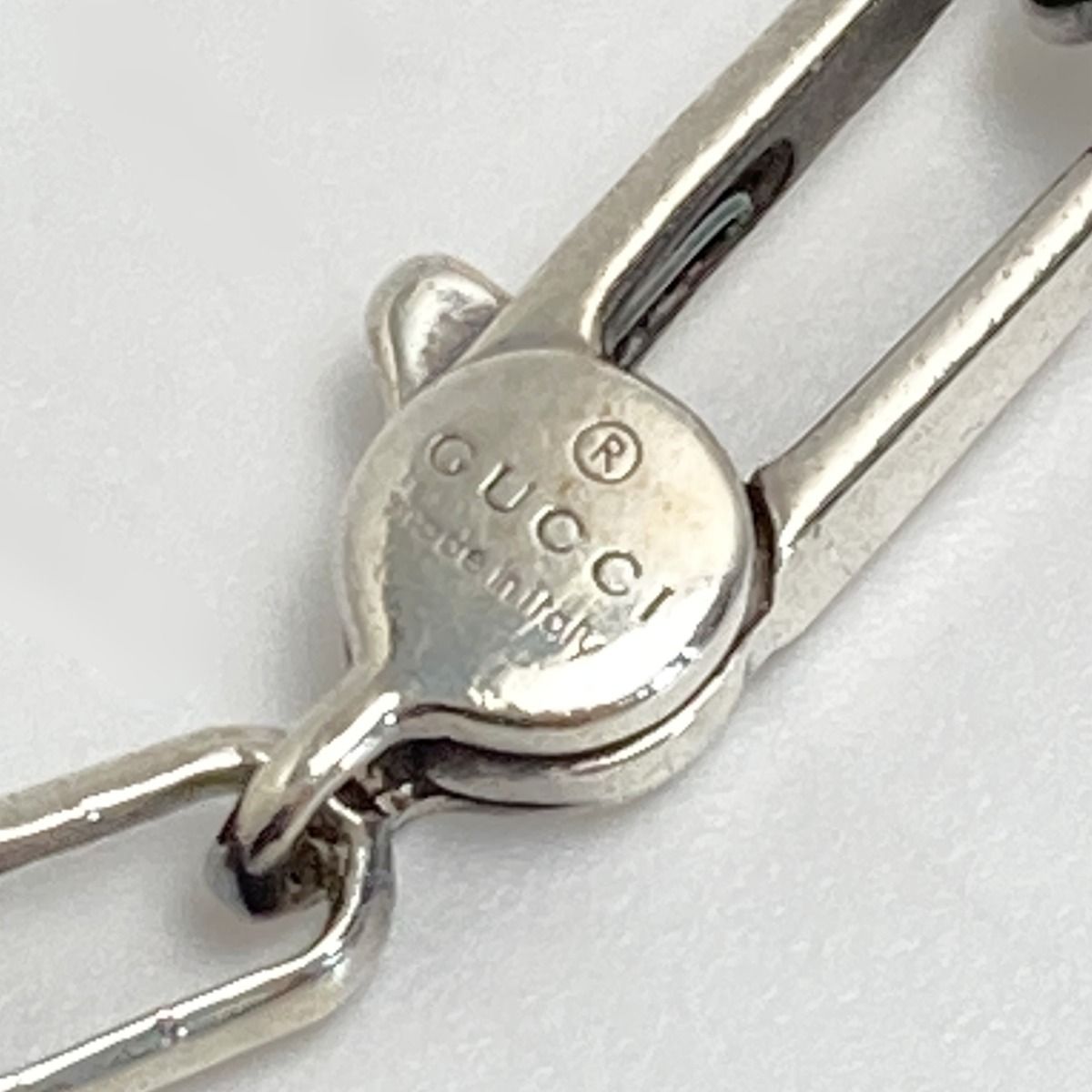Gucci Interlocking G Necklace 295710 Silver Ag925