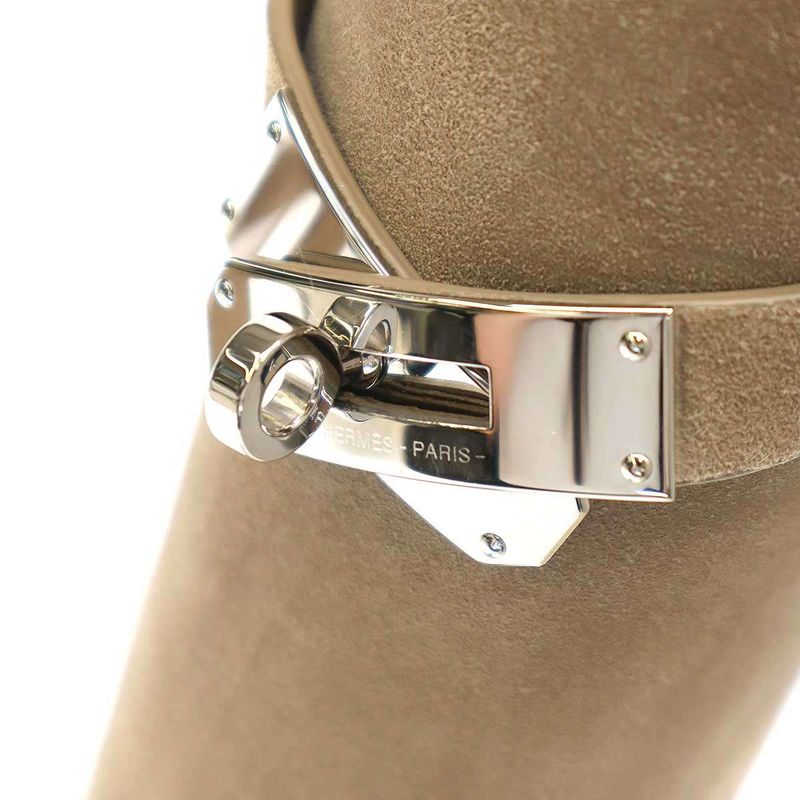 Hermes Jumping Suede Long Boots Af221103z Beige 36