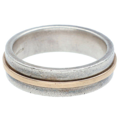Tiffany & Co T TWO 18K Silver Combination Ring Men's Size 17