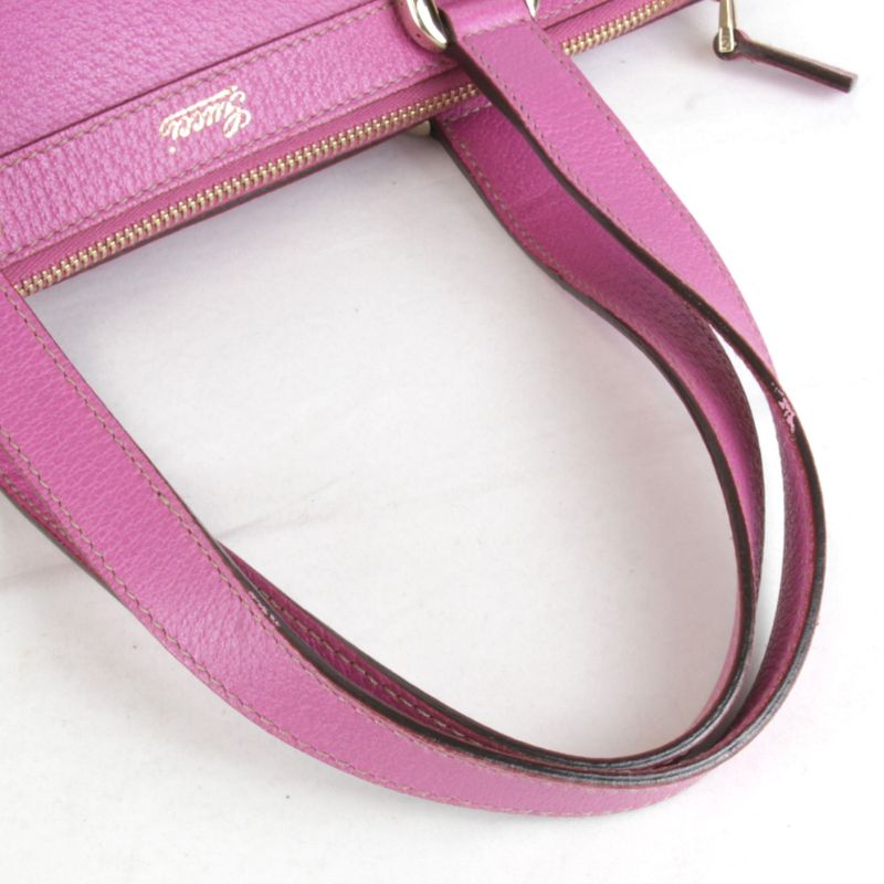 Gucci 141471 2122 Handbag Leather Pink
