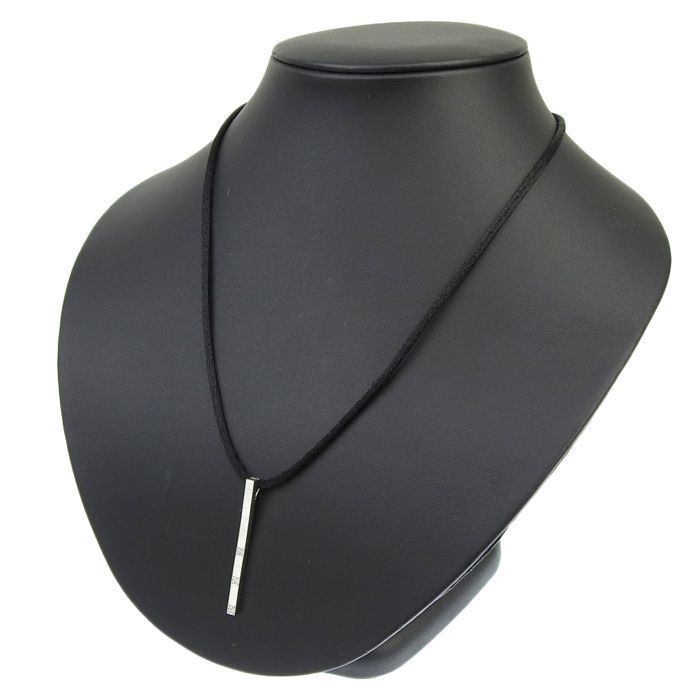 Cartier Lanier 3P Diamond Necklace 18K White Gold 750 White Gold Diamonds