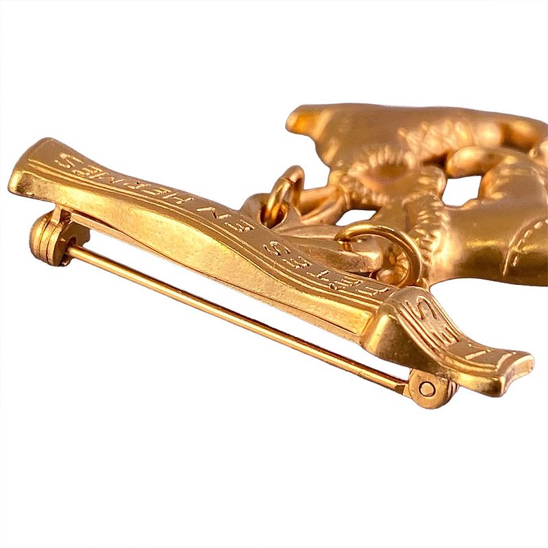 Hermes Skate Shoes Motif Brooch