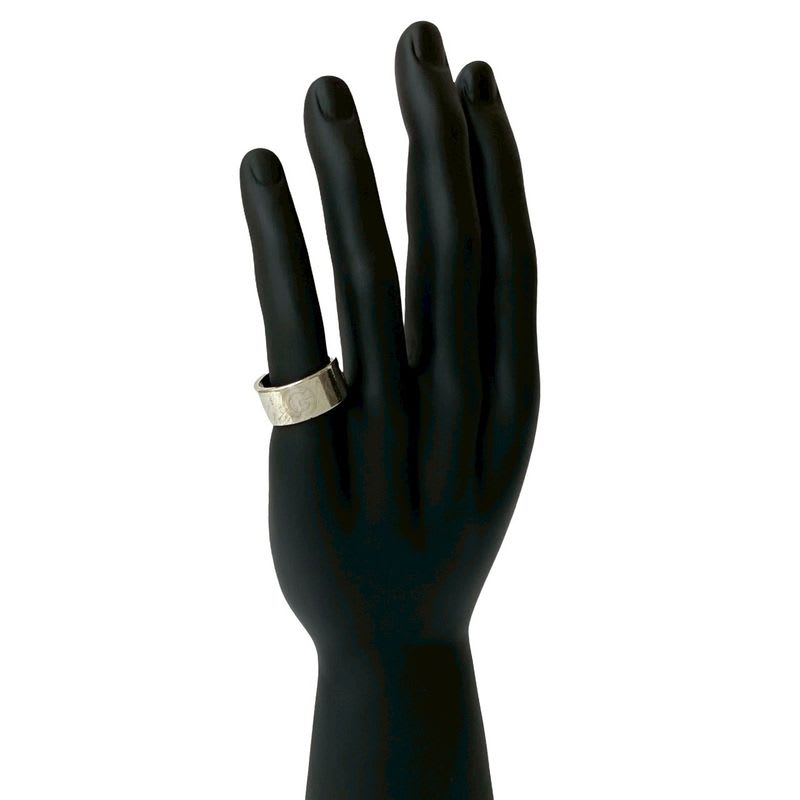 Gucci G Logo Cutout Ring Silver 925 No 19 Accessories 60302