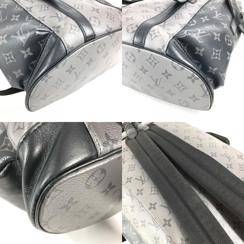 Louis Vuitton Backpack Sac Christopher MM M45419 Monogram Eclipse Canvas Black