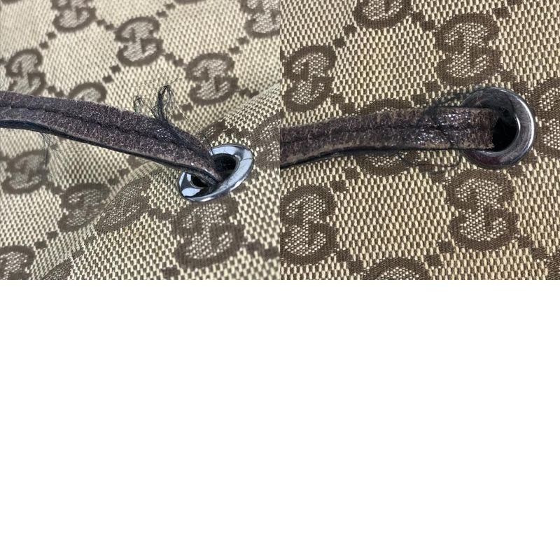 Gucci Backpack Sac GG Logo Backpack 114552 GG Canvas/leather Beige