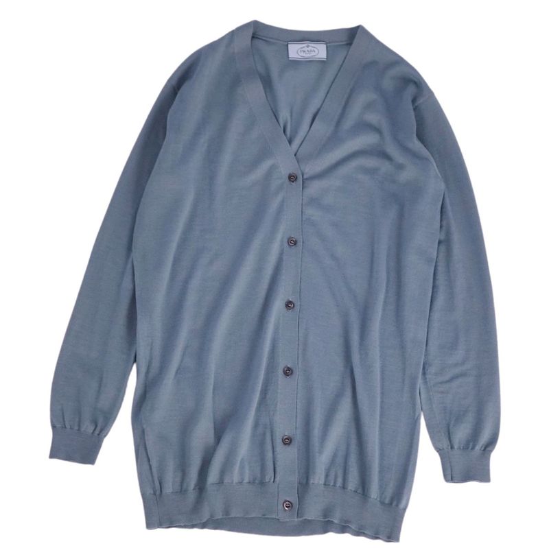 Prada Cardigan Knit Wool Tops Women's Y