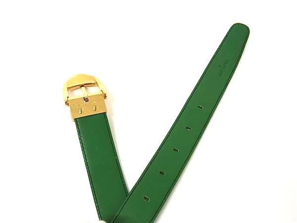 Louis Vuitton Epi Santure Classic Gold Hardware Belt Men's Green Fs0481