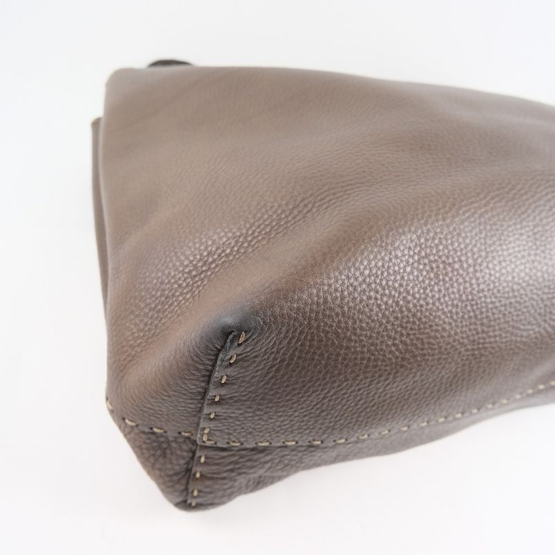 Fendi Selleria Calf Brown Unisex Tote Bag