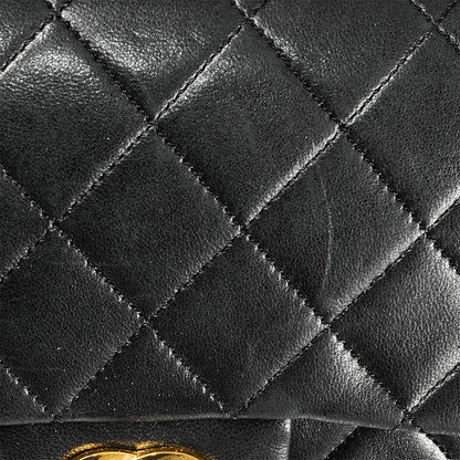 Chanel Matelasse 23 Chain Shoulder Bag Black Gold Hardware Coco Mark