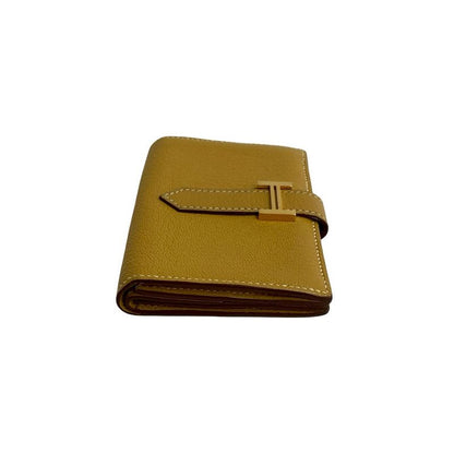 Hermes Hermes Bearn Mini Chevre Leather Card Case Business