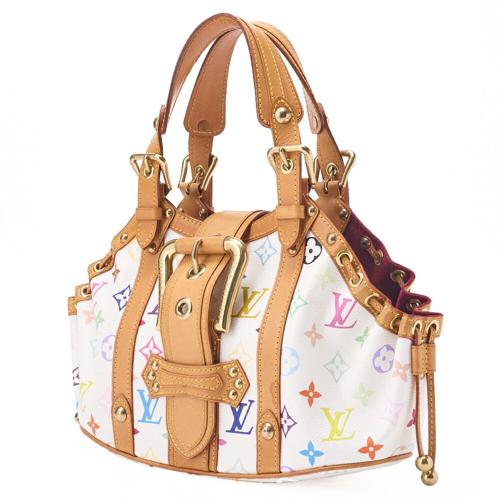 Louis Vuitton Monogram Monogram Multicolor Theda PM Handbag White Multicolor
