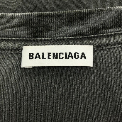 Balenciaga Small Fit Logo Print T-Shirt 556107 Tyk28 Charcoal L